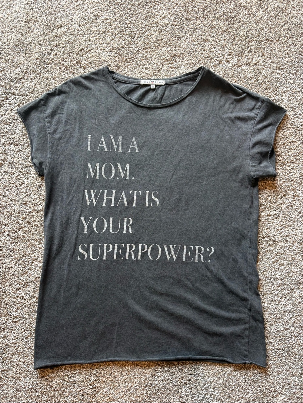 Junk Food Clothing Black 'I Am A Mom' Graphic Tee